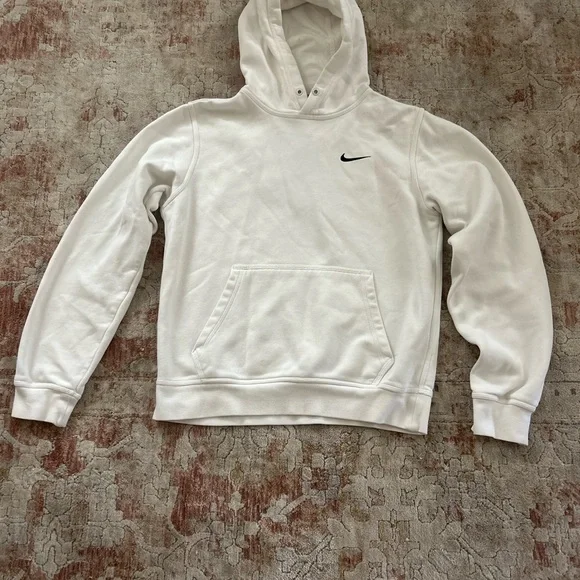 Nike Men's Classic White Hoodie - Picture 2 of 4
